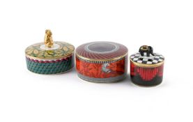 RICHARD GINORI (ITALIAN, FD.1735), THREE ‘TOTEM’ TRINKET BOXES; 21ST CENTURY