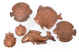 ITALIAN, A SHOAL OF COPPER FISH, 19TH CENTURY