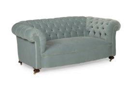 A ROBERT STRAHAN & CO CHESTERFIELD SETTEE, DUBLIN, CIRCA 1890