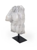 A MARBLED COMPOSITION CLASSICAL FIGURE, THE GADDI TORSO