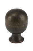 A COPPER OVAL BOX AND COVER, PERSIAN, 18TH CENTURY