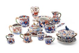 A SELECTION OF 'IMARI' PATTERN MASON'S IRONSTONE CHINA, CIRCA 1830