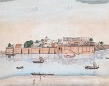 MURSHIDABAD ARTIST WORKING FOR JAMES HOARE (CIRCA 1790 -1795), A VIEW OF THE FORT AT RAMNAGUR