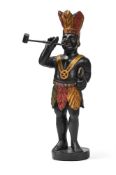 A TOBACCONIST'S POLYCHROME CARVED FIGURE, LATE 19TH/EARLY 20TH CENTURY