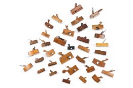 A COLLECTION OF THIRTY MINIATURE TREEN PLANES, 19TH CENTURY