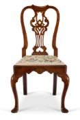 A GEORGE II WALNUT SIDE CHAIR, CIRCA 1730