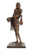 λ JONATHAN KENWORTHY (BRITISH B. 1943), POKOT GIRL WITH GOURD AND GOAT