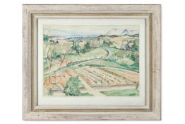 MAUD SUMNER (SOUTH AFRICAN 1902-1985), SOUTH AFRICAN LANDSCAPE WITH VINEYARD