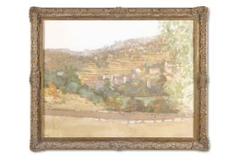 λ ROGER DE GREY (BRITISH 1918-1995), TERRACES ABOVE LE ROURET