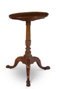 AN ASH AND BURR ELM TRIPOD TABLE, 18TH CENTURY