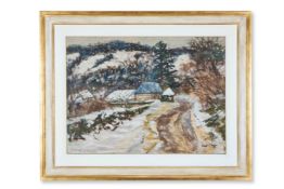 λ PAUL LUCIEN MAZE (FRENCH/BRITISH 1887-1979), WINTER ON THE SUSSEX DOWNS