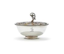 LESLIE GORDON DURBIN, A SILVER BOWL AND COVER, LONDON 1968