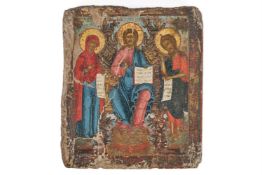 A RUSSIAN ICON, POSSIBLY 18TH CENTURY