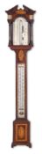 A GEORGE III INLAID MAHOGANY MERCURY STICK BAROMETER, SIGNED DRURY COCKERMOUTH, DATED 1794