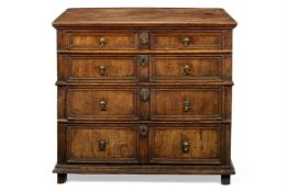 A CHARLES II WALNUT CHEST, LATE 17TH CENTURY