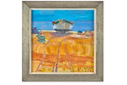 λ GLEN SCOULLER (BRITISH B.1950), FISHING BOAT, ALDEBURGH