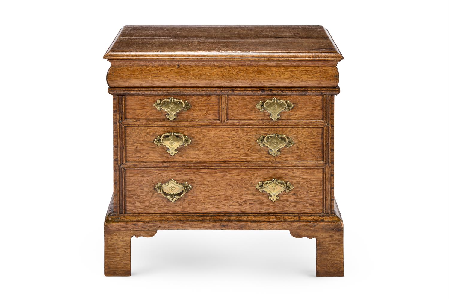 A GEORGE II OAK CLOSE STOOL, CIRCA 1730