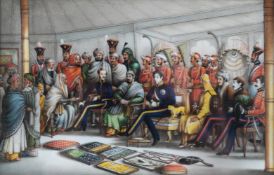 Y INDIAN SCHOOL (CIRCA 1850), LORD AUCKLAND RECEIVING THE RAJA OF NAHUN IN DURBAR