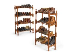A LARGE COLLECTION OF CHILDREN'S LEATHER SHOES AND CLOGS, MAINLY LATE 19TH AND EARLY 20TH CENTURY