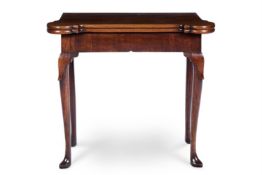 A GEORGE II WALNUT TEA TABLE, MID 18TH CENTURY