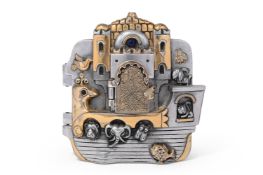 FRANK MEISLER (ISRAELI 1929-2018), NOAH'S ARK BOX WITH HINGED LID