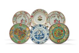 A GROUP OF CHINESE EXPORT PLATES, 18TH CENTURY
