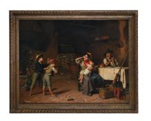 LUIGI SCAFFAI (ITALIAN 1837-1899), THE YOUNG TRUMPETERS