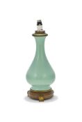 A CELADON GLASS VASE, 19TH OR 20TH CENTURY