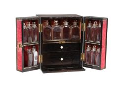 Y A GEORGE IV BRASS MOUNTED ROSEWOOD APOTHECARY OR MEDICINE BOX TERRY AND DUTTON, CIRCA 1825