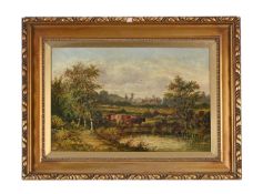 BRITISH SCHOOL (19TH CENTURY), COWS IN A LANDSCAPE, BEARING 'T S COOPER' SIGNATURE