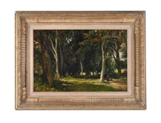 EDMUND THORNTON CRAWFORD (SCOTTISH 1806-1885), A PATH THROUGH THE WOODS
