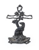 A CAST IRON STICK STAND, 20TH CENTURY