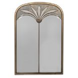AN ART NOUVEAU TWIN PLATE WALL MIRROR, LAST HALF 20TH CENTURY