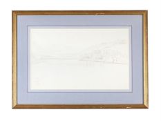 EDWARD LEAR (BRITISH 1812-1888), LAKE LAWERTZ [sic]