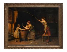 LUIGI SCAFFAI (ITALIAN 1837-1899), THE YOUNG ANGLER