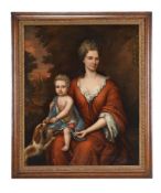 FOLLOWER OF SIR GODFREY KNELLER, PORTRAIT OF A MOTHER AND CHILD