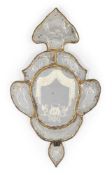 AN ETCHED WALL MIRROR OR SCONCE, ITALIAN, POSSIBLY VENETIAN, LATE 18TH CENTURY