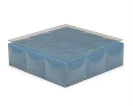 ROCHE BOBOIS, A BLUE MAH JONG LOW COFFEE TABLE, MODERN