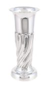 A VICTORIAN SILVER SPILL VASE