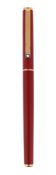 MONTBLANC, NOBLESSE OBLIGE, A RED LACQUER FOUNTAIN PEN