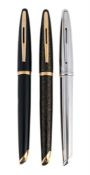WATERMAN, CARENE, A SILVERED COLOUR FOUNTAIN PEN