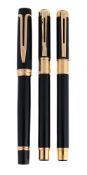 WATERMAN, LIASON, A BLACK LACQUER FOUNTAIN PEN