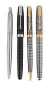 PARKER, SONET, CISELE, A SILVER ROLLERBALL & BALLPOINT