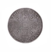CHARLES II, CROWN 1662 (S 3350)
