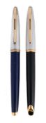WATERMAN, CARENE, A BLACK LACQUER FOUNTAIN PEN