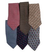 HERMES, FACONNEE, H, A BLUE JACQUARD SILK TIE