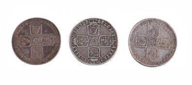 GEORGE II, SHILLINGS (3)