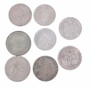 CROWNSIZE WORLD COINS, IN SILVER (8)