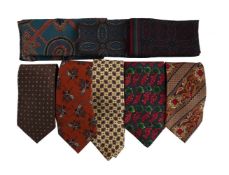 GUCCI, TWO PRINTED SILK TIES