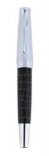 GRAF VON FABER-CASTELL, E-MOTION, A BLACK CROCO FOUNTAIN PEN